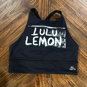 Lululemon/ Ed Curtis long neck medium support bra